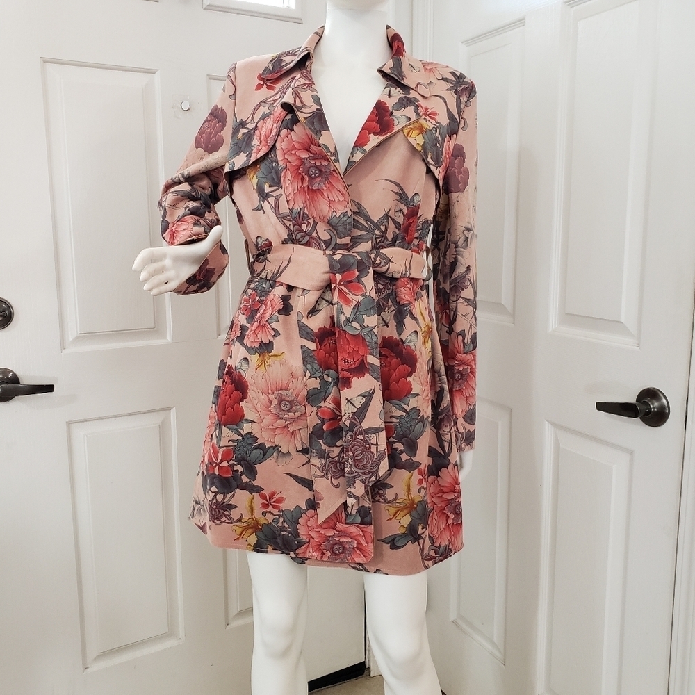 Solitaire Size Med Floral Pink Women's Dress